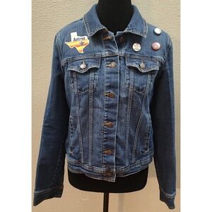 Houston Astros Adult Medium Denim Jacket Baseball Jean Jacket MLB  Original B18